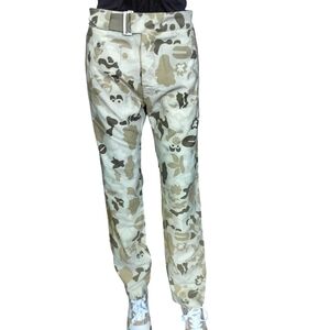Diesel Cream Tan Camouflage Cargo Pants Size 28 NWOT